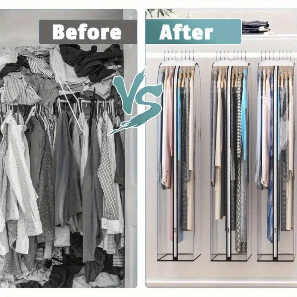 Garment Bags Designed for Hanging Apparel, Closet Storage Solutions for Coats